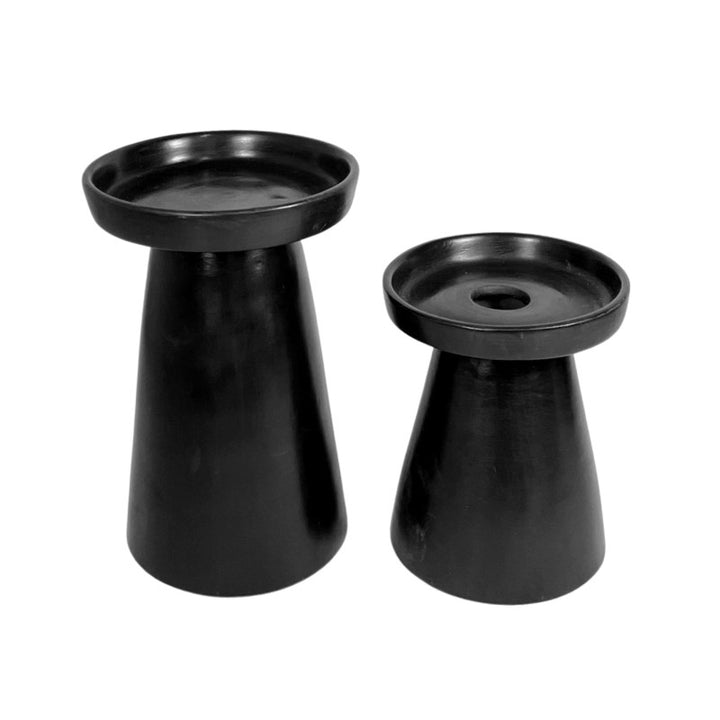 Tadelakt Taper Candlestick Holders – Set of 2