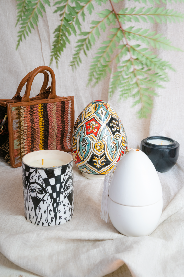 Andalusian-Inspired Scented Egg Candle