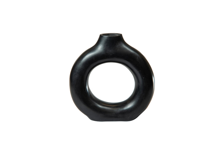 Black Ring Vase