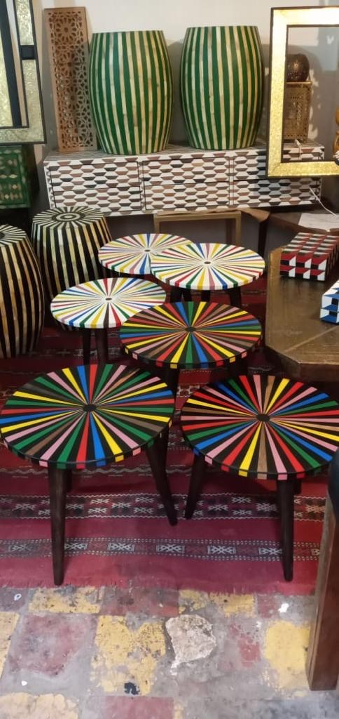 Colorblock Nesting Tables – Set of 3