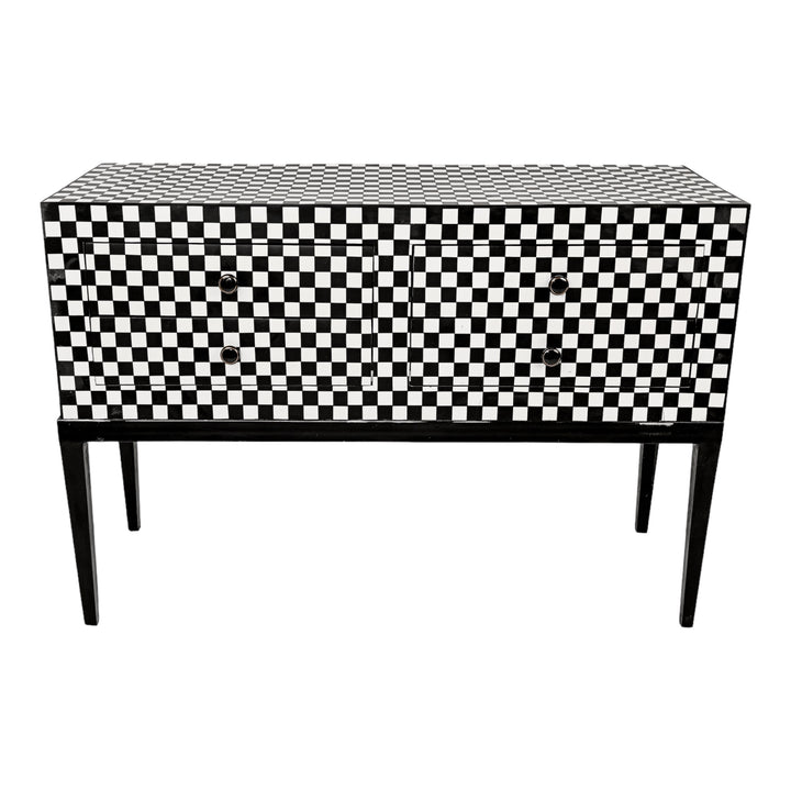 Monochrome Mosaic 4 Drawer Dresser