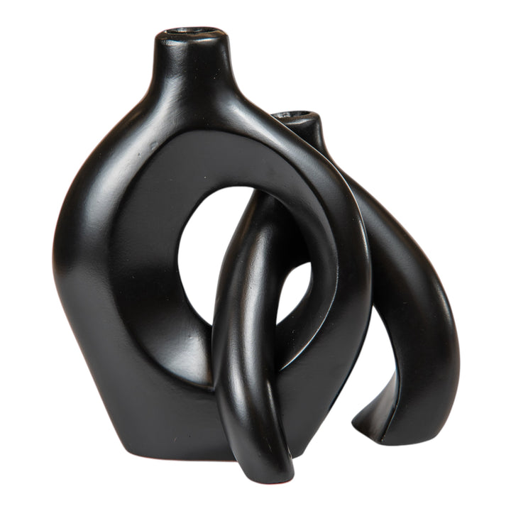 Celestial Curve Black Vase