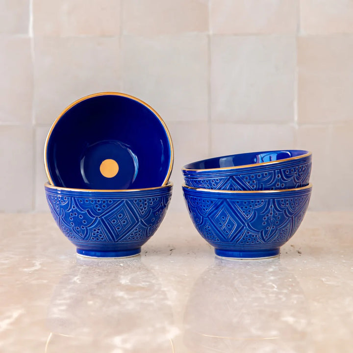 Engraved Small Bowl in Majorelle Blue