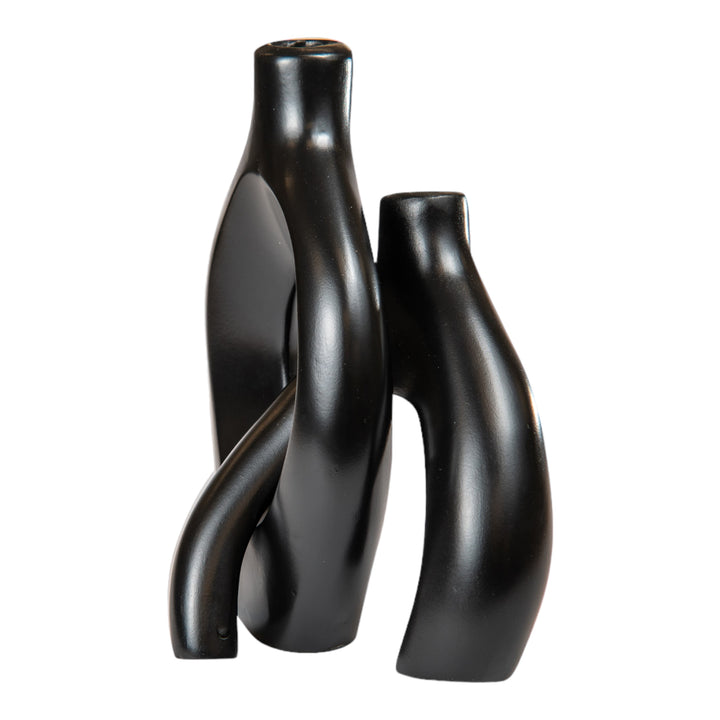 Celestial Curve Black Vase