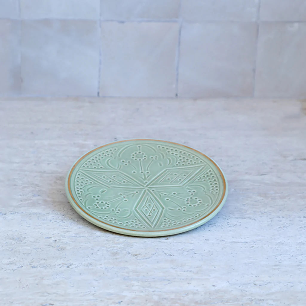 Mix-and-Match Moroccan Ceramic Plates – Set of 4