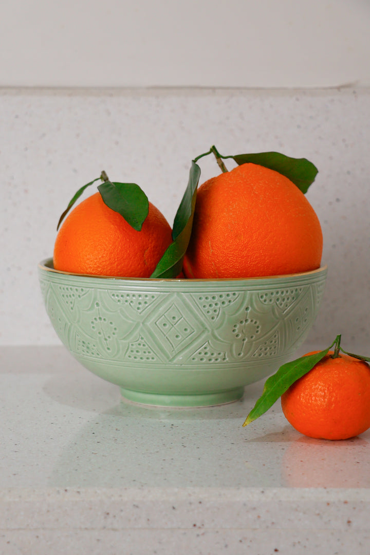Moroccan Ceramic Serving Bowl