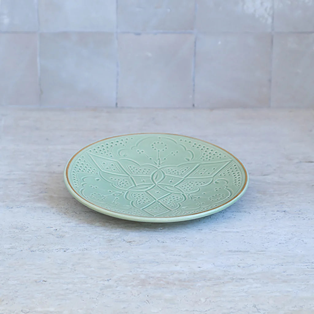 Ceramic Green Dinner Plate