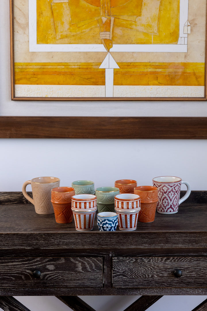 Handmade Ceramic Tumbler - Stripes