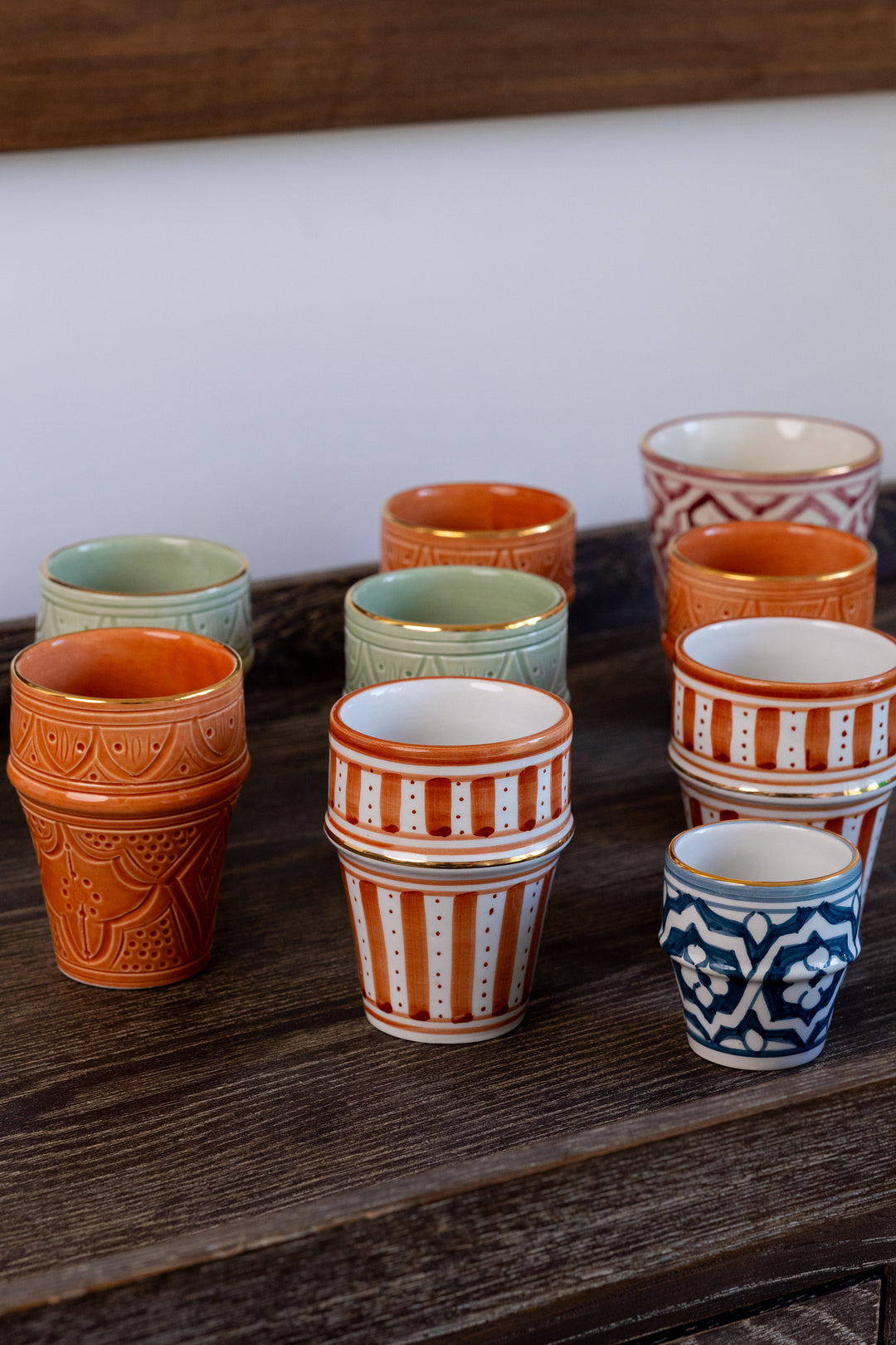 Handmade Ceramic Tumbler - Stripes