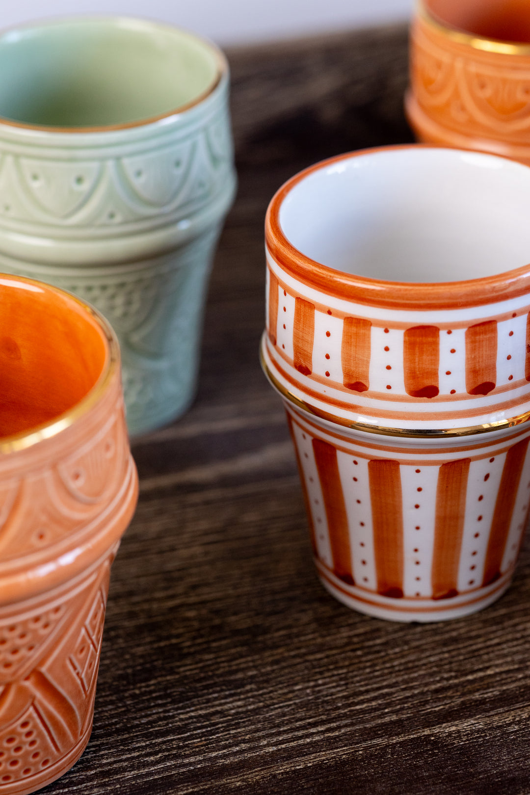 Handmade Ceramic Tumbler - Stripes