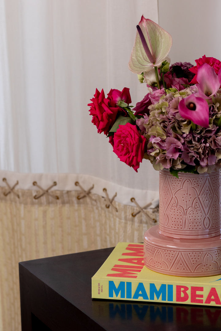 Footed Moroccan Fruit Bowl – Ceramic Centerpiece