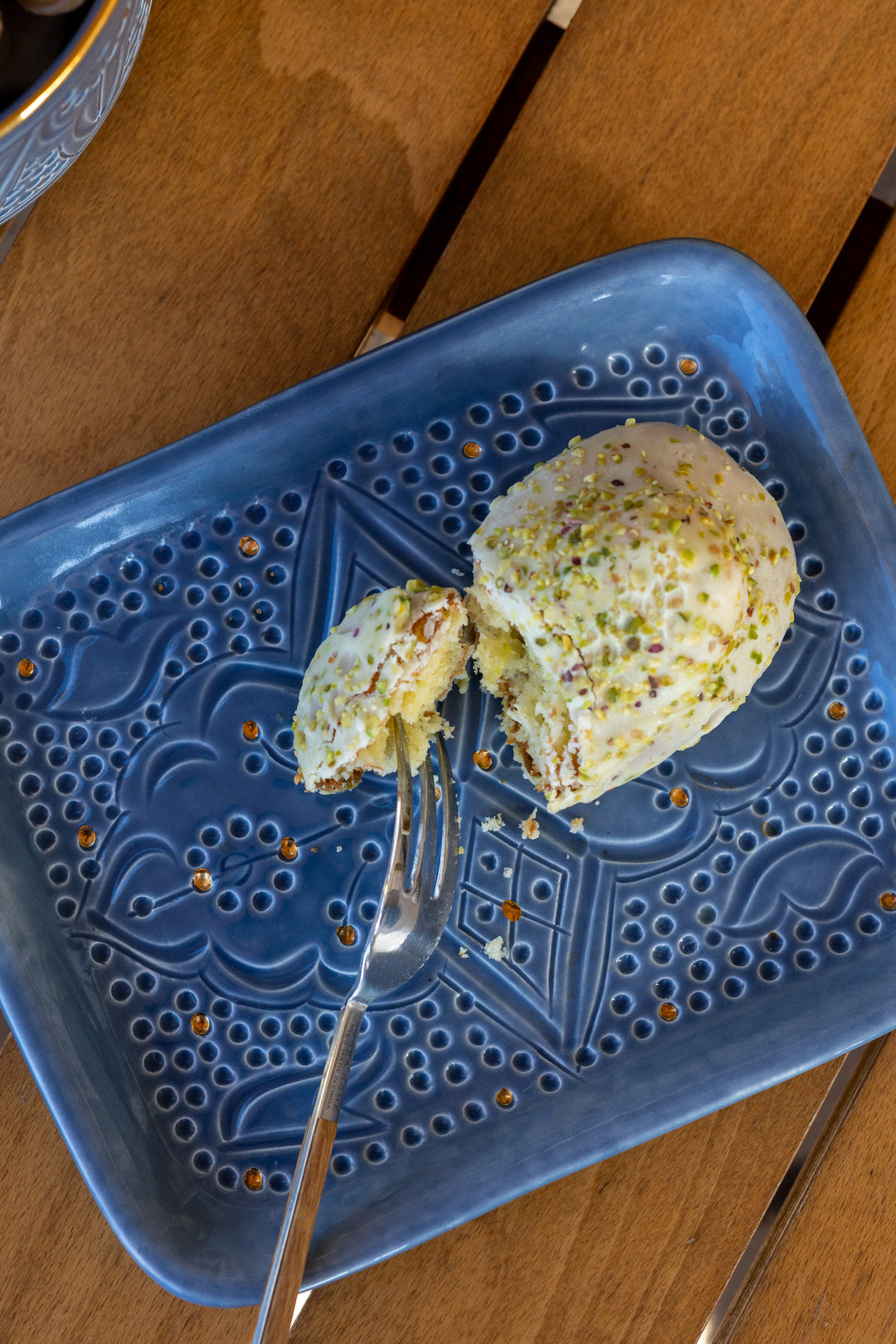 Blue Moroccan Ceramic Tray – Decorative Serving Dish