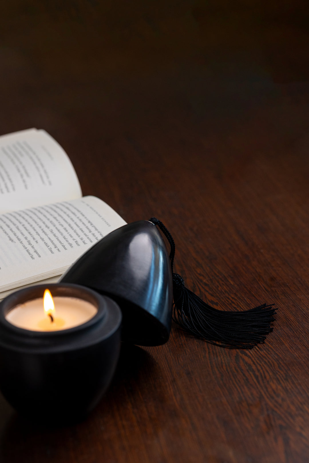 Moroccan Scented Egg Candle – Tadelakt Candle with Tassel (Multiple Sizes + Scents)