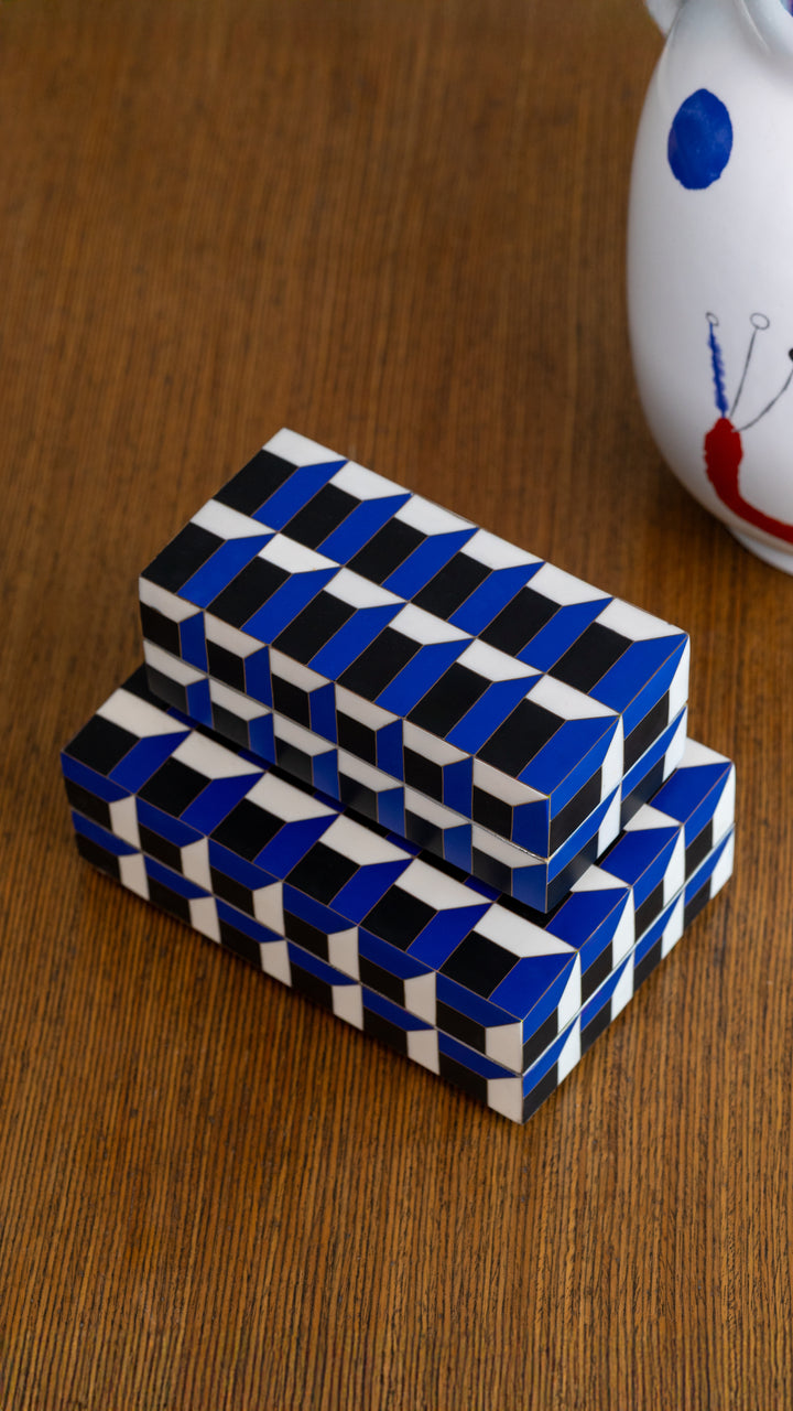 Colorful Moroccan Pattern Bone Inlay Box