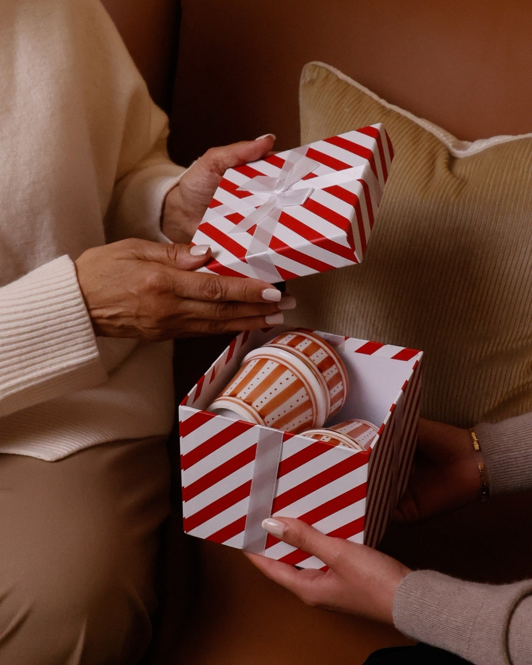 Handmade Ceramic Tumbler - Stripes