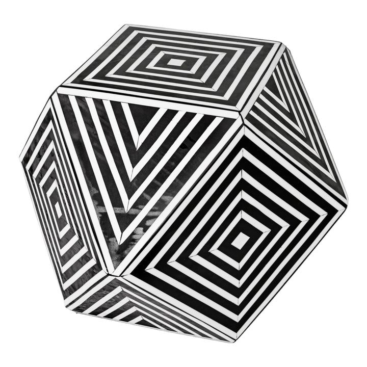 Geometric Black and White Table