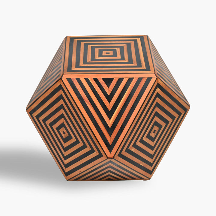 BLACK & BROWN Custom Walnut-wood Coffee End Table