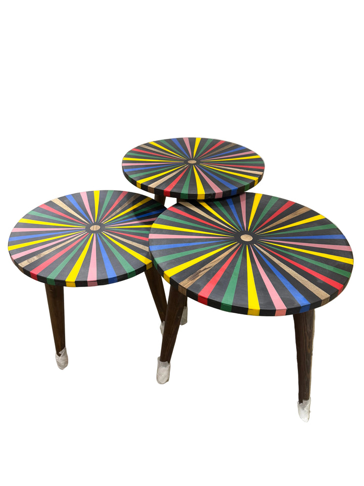 Colorblock Nesting Tables — Set of 3