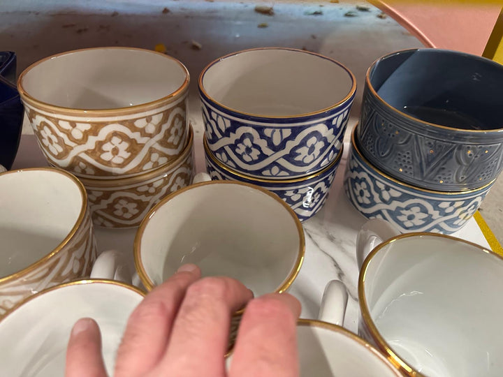 Moroccan Hand-Painted Ceramic Bowl
