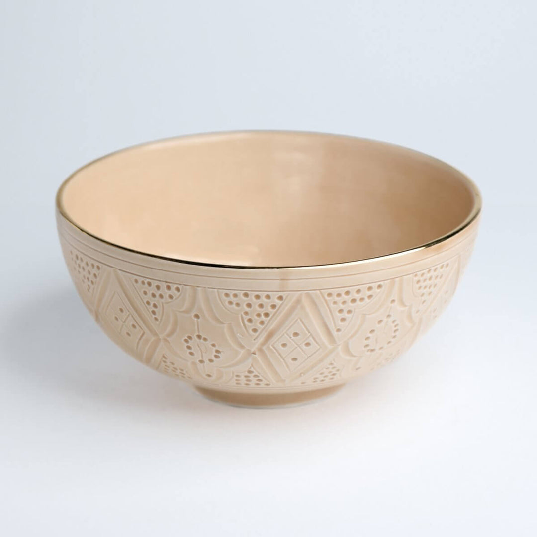 Beige Ceramic Bowl