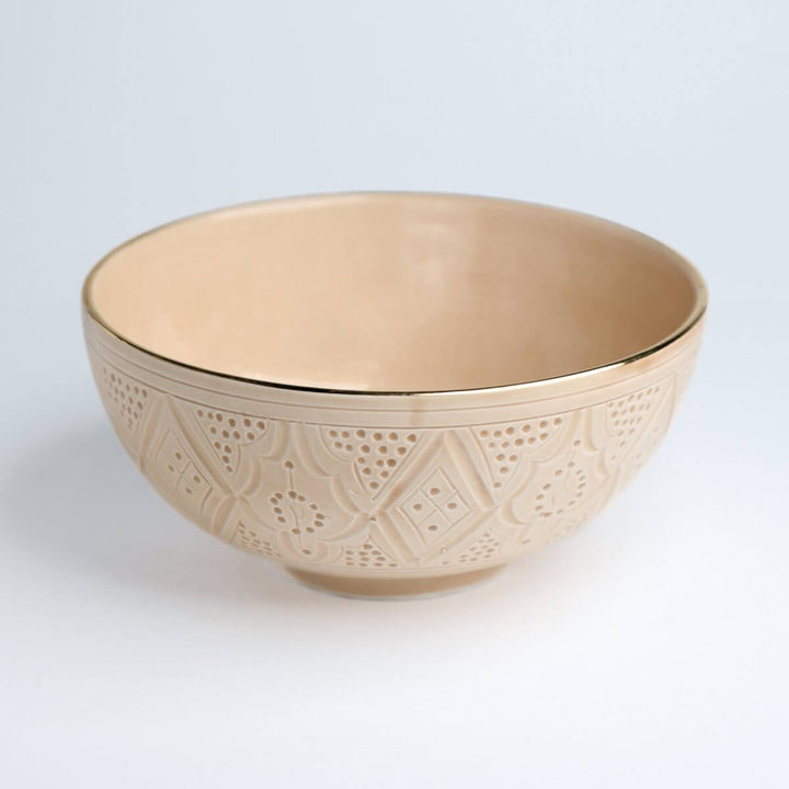 Beige Ceramic Bowl