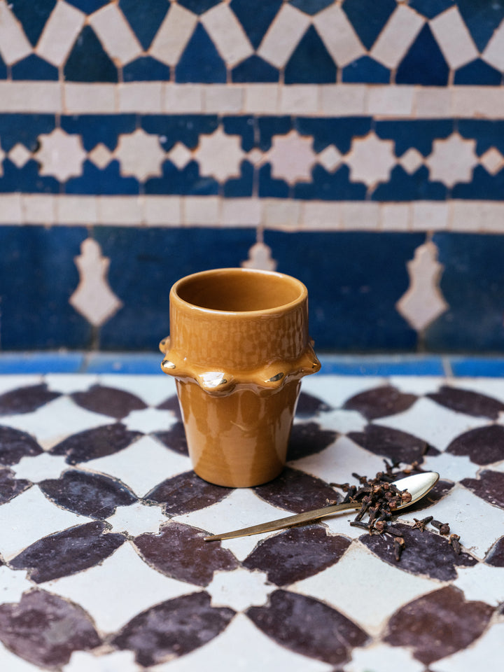 Handmade Ceramic Spiky Tumbler – Stoneware Coffee Cup