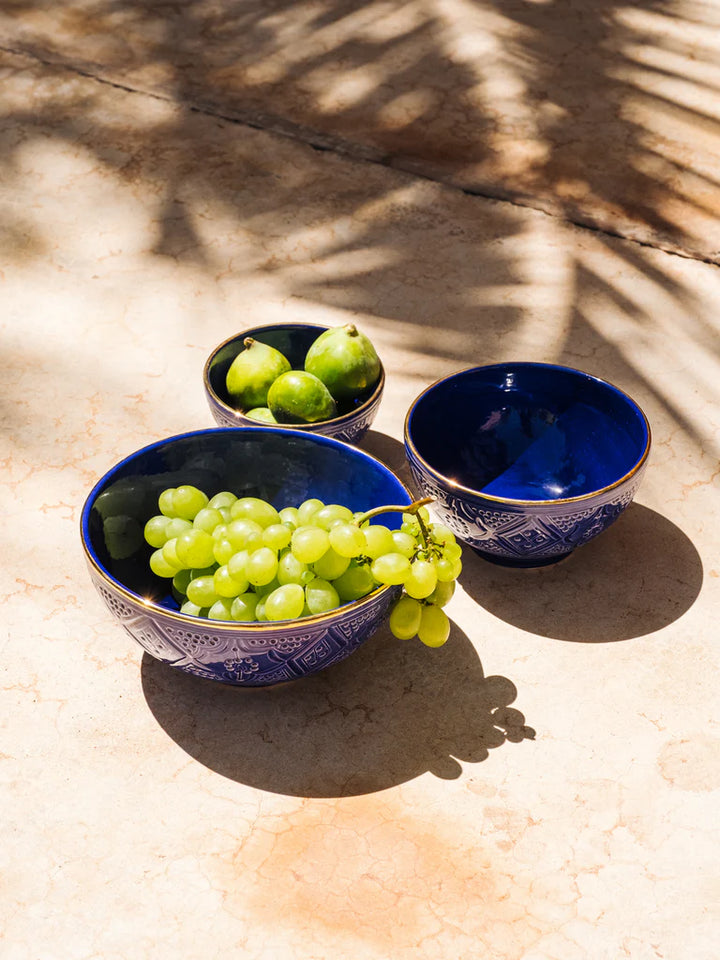 Engraved Small Bowl in Majorelle Blue