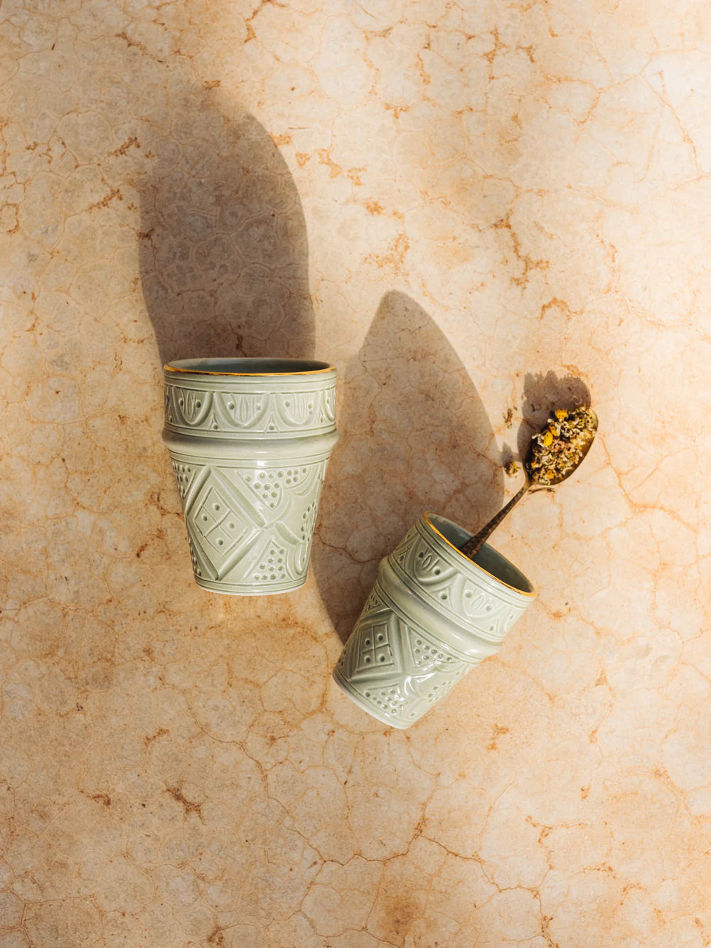 Engraved Ceramic Artistry Cup