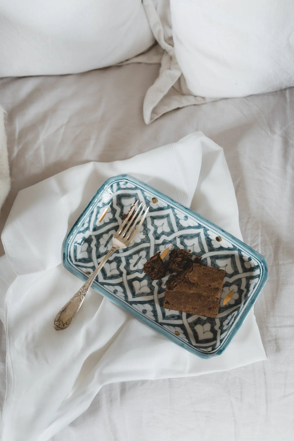 Handmade Moroccan Rectangular Ceramic Serving Tray, Unique Serveware, Moroccan Tableware