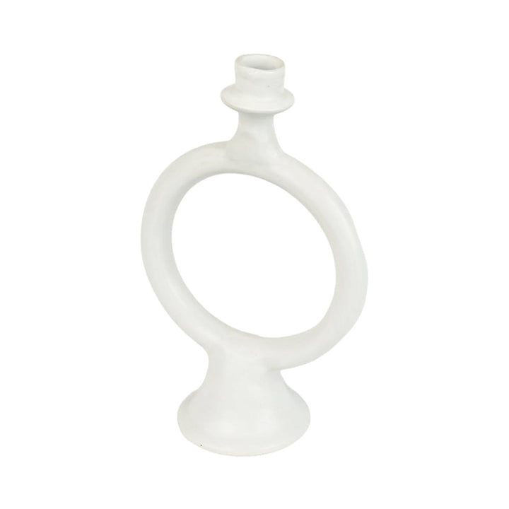 Handmade Moroccan Tadelakt Candle Holder – Modern Sculptural Design