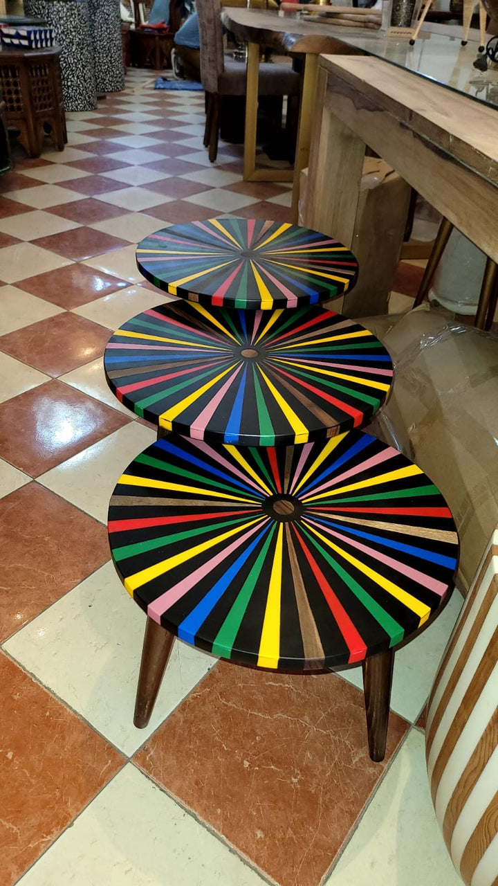 Colorblock Nesting Tables – Set of 3