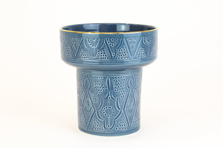 Moroccan Ceramic Footed Fruit Bowl
