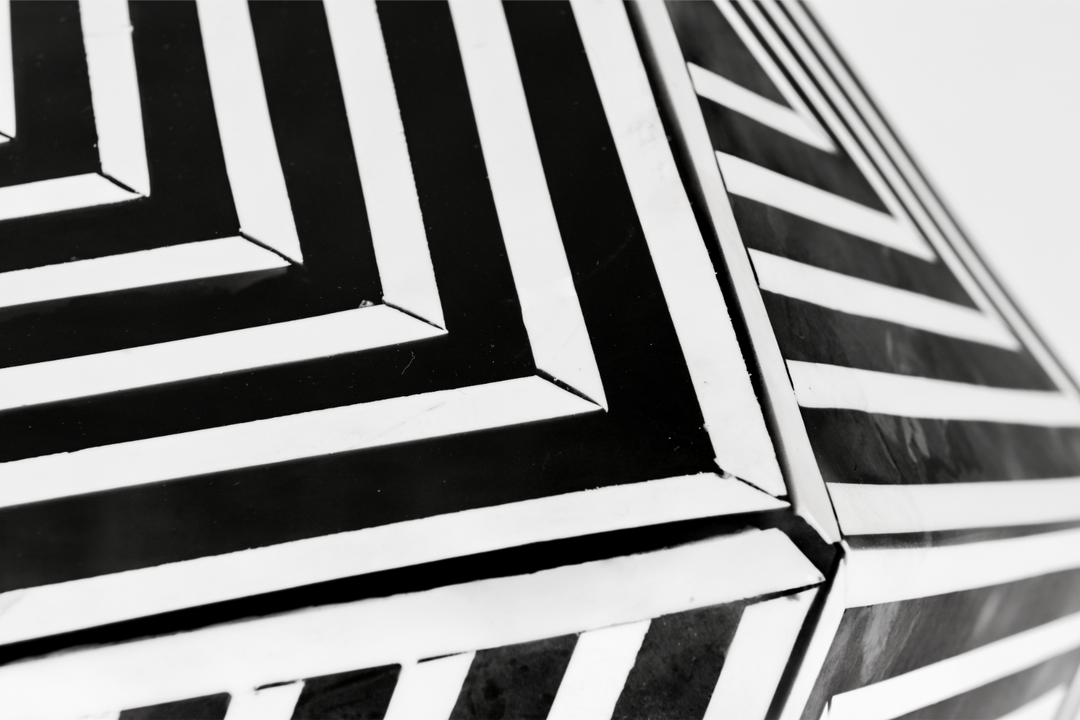 Geometric Black and White Table