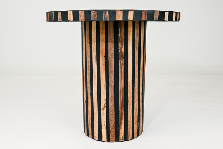 Striped Walnut & Resin Coffee Table