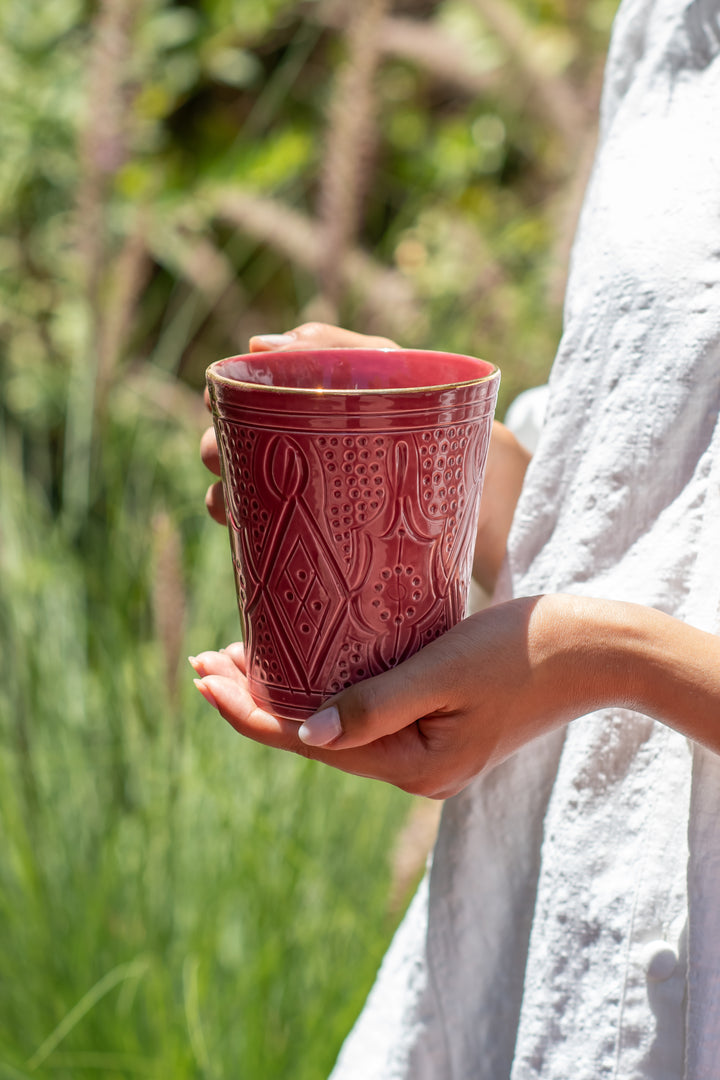 Engraved Artistry Hand Painted Ceramic Mug