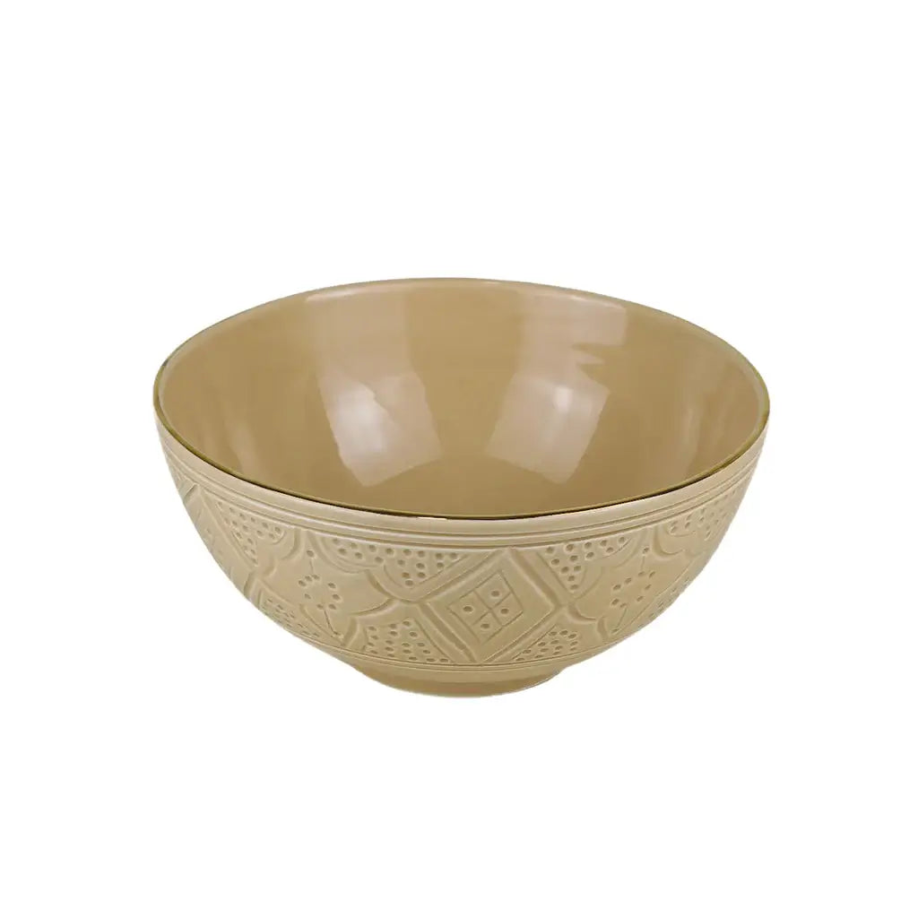 Moroccan Handmade Round Serving Bowl