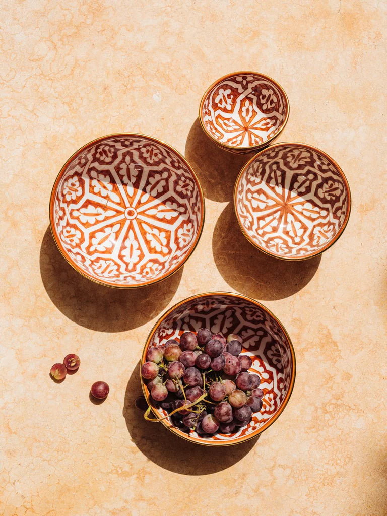 Handcrafted Moroccan Fassia Salad Bowl