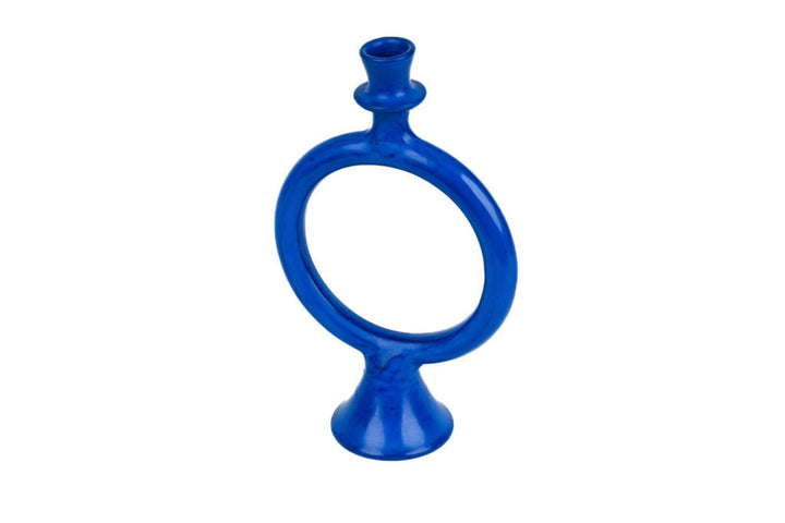 Handmade Moroccan Tadelakt Candle Holder – Modern Sculptural Design