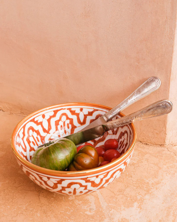 Handcrafted Moroccan Fassia Salad Bowl