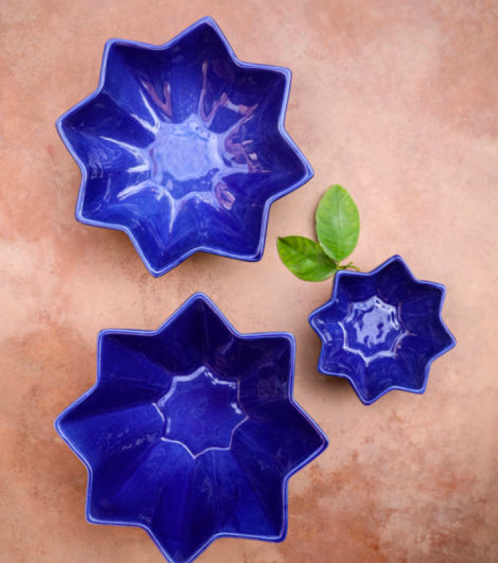 Star-Shaped Handmade Ceramic Serveware