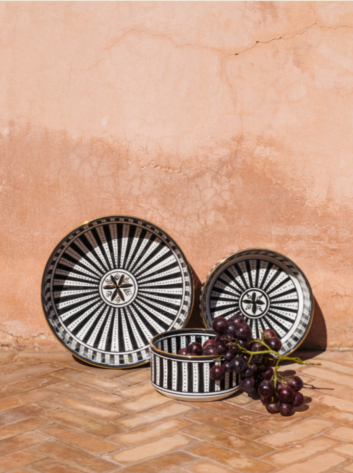 Handmade Moroccan Ceramic Serving Bowl