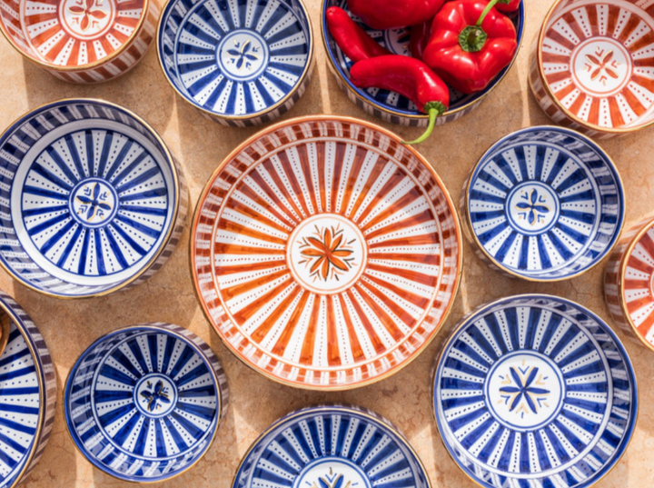 Handmade Moroccan Ceramic Serving Bowl